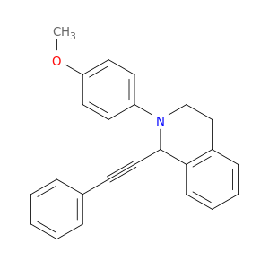 Isoquinoline, 1,2,3,4-tetrahydro-2-(4-methoxyphenyl)-1-(phenylethynyl)-