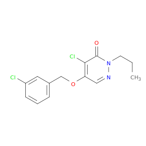 3(2H)-Pyridazinone, 4-chloro-5-[(3-chlorophenyl)methoxy]-2-propyl-