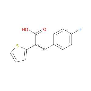 3-(4-Fluorophenyl)-2-(thiophen-2-yl)acrylic acid