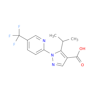 5-(1-甲基乙基)-1-[5-(三氟甲基)-2-吡啶基]-1H-吡唑-4-羧酸