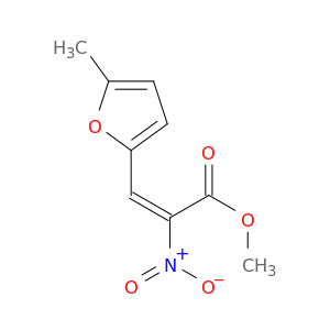 2-Propenoic acid, 3-(5-methyl-2-furanyl)-2-nitro-, methyl ester, (E)-