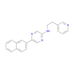 Pyrazinamine, 5-(2-naphthalenyl)-N-[2-(3-pyridinyl)ethyl]-