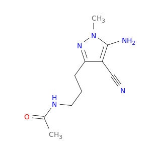 N-[3-(5-Amino-4-cyano-1-methyl-1H-pyrazol-3-yl)propyl]acetamide