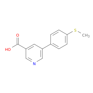 3-Pyridinecarboxylic acid, 5-[4-(methylthio)phenyl]-