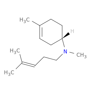 3-Cyclohexen-1-amine, N,4-dimethyl-N-(4-methyl-3-pentenyl)-, (S)-