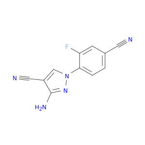 3-amino-1-(4-cyano-2-fluorophenyl)-1H-pyrazole-4-carbonitrile
