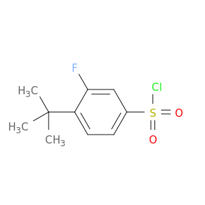 4-tert-butyl-3-fluorobenzene-1-sulfonyl chloride