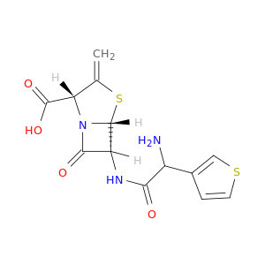 (2R,5R,6R)-6-[(2-amino-2-thiophen-3-yl-acetyl)amino]-3-methylidene-7-oxo-4-thia-1-azabicyclo[3.2.0]heptane-2-carboxylic acid