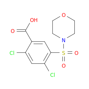 2,4-Dichloro-5-(morpholinosulfonyl)benzenecarboxylic acid