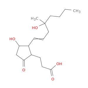 Cyclopentanepropanoicacid, 3-hydroxy-2-(4-hydroxy-4-methyl-1-octenyl)-5-oxo- (9CI)