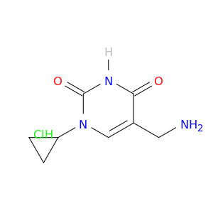 5-(Aminomethyl)-1-cyclopropyl-1,2,3,4-tetrahydropyrimidine-2,4-dione hydrochloride