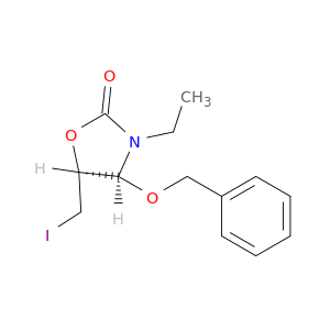 2-Oxazolidinone, 3-ethyl-5-(iodomethyl)-4-(phenylmethoxy)-, (4S,5S)-