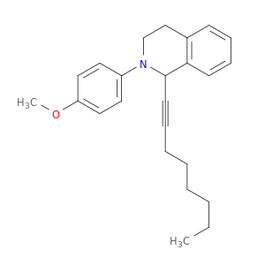 Isoquinoline, 1,2,3,4-tetrahydro-2-(4-methoxyphenyl)-1-(1-octynyl)-