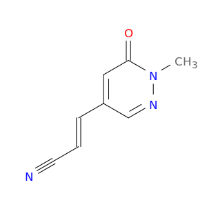 2-Propenenitrile, 3-(1,6-dihydro-1-methyl-6-oxo-4-pyridazinyl)-, (2E)-