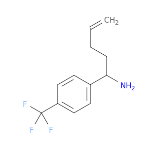 1-[4-(trifluoromethyl)phenyl]pent-4-en-1-amine