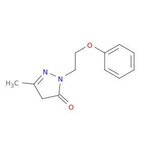 3H-Pyrazol-3-one, 2,4-dihydro-5-methyl-2-(2-phenoxyethyl)-