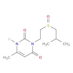 6-METHYL-3-(2-((2-METHYLPROPYL)SULFINYL)ETHYL)URACIL