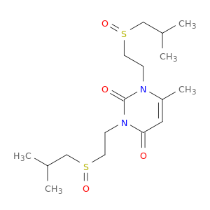1,3-BIS(2-((2-METHYLPROPYL)SULFINYL)ETHYL)-6-METHYLURACIL