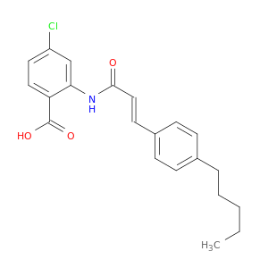 4-氯-2-(3-(4-戊苯基)丙烯酰胺基)苯甲酸