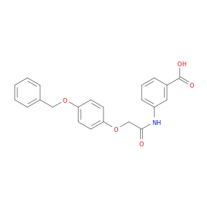 Benzoic acid, 3-[[[4-(phenylmethoxy)phenoxy]acetyl]amino]-