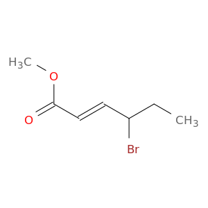 2-Hexenoic acid, 4-bromo-, methyl ester, (E)-