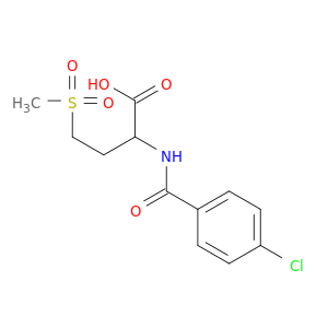 2-(4-Chlorobenzamido)-4-(methylsulfonyl)butanoic acid
