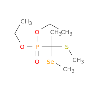 Phosphonic acid, [1-(methylseleno)-1-(methylthio)ethyl]-, diethyl ester
