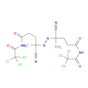 Pentanamide, 4,4'-azobis[4-cyano-N-(trichloroacetyl)-