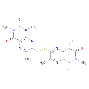 2,4(1H,3H)-Pteridinedione, 7,7'-dithiobis[1,3,6-trimethyl-