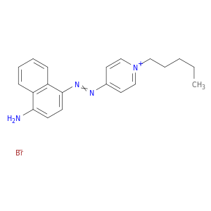 Pyridinium, 4-[(4-amino-1-naphthalenyl)azo]-1-pentyl-, bromide