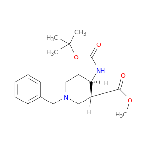 反式-1-苄基-4-BOC-氨基哌啶-3-甲酸甲酯