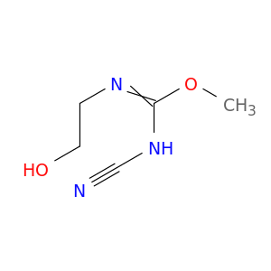 Carbamimidic acid, N-cyano-N'-(2-hydroxyethyl)-, methyl ester