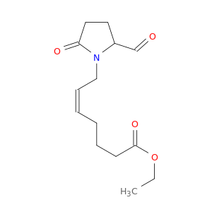 5-Heptenoic acid, 7-(2-formyl-5-oxo-1-pyrrolidinyl)-, ethyl ester, (Z)-