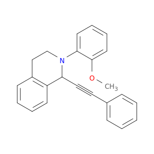 Isoquinoline, 1,2,3,4-tetrahydro-2-(2-methoxyphenyl)-1-(phenylethynyl)-