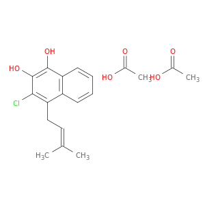 1,2-Naphthalenediol, 3-chloro-4-(3-methyl-2-butenyl)-, diacetate