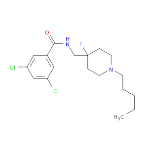 Benzamide, 3,5-dichloro-N-[(4-fluoro-1-pentyl-4-piperidinyl)methyl]-