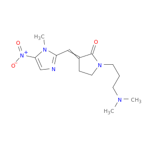 2-Pyrrolidinone,1-[3-(dimethylamino)propyl]-3-[(1-methyl-5-nitro-1H-imidazol-2-yl)methylene]-