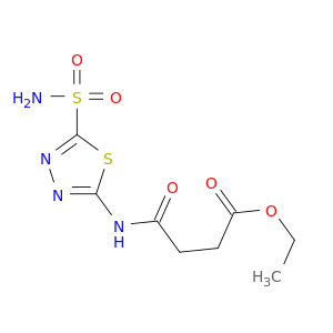 Butanoic acid,4-[[5-(aminosulfonyl)-1,3,4-thiadiazol-2-yl]amino]-4-oxo-, ethyl ester