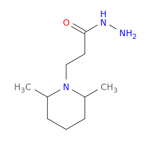 1-Piperidinepropanoicacid, 2,6-dimethyl-, hydrazide