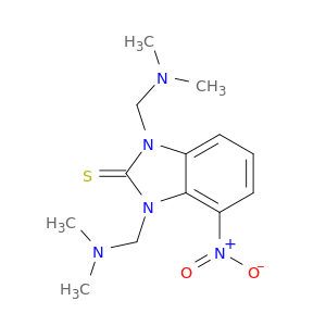 2H-Benzimidazole-2-thione, 1,3-dihydro-1,3-bis((dimethylamino)methyl)-4-nitro-