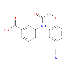 Benzoic acid, 3-[[(4-cyanophenoxy)acetyl]amino]-