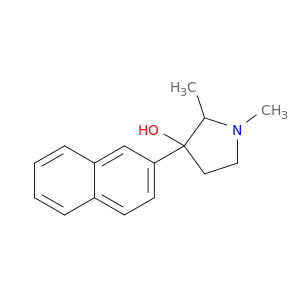 3-Pyrrolidinol, 1,2-dimethyl-3-(2-naphthalenyl)-
