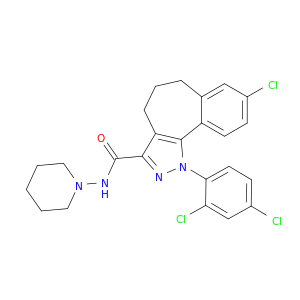 8-氯-1-(2,4-二氯苯基)-1,4,5,6-四氢-N-1-哌啶基苯[6,7]Cyclohepta[1,2-C]吡唑-3-甲酰胺