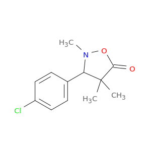 5-Isoxazolidinone, 3-(4-chlorophenyl)-2,4,4-trimethyl-