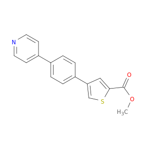 2-Thiophenecarboxylic acid, 4-[4-(4-pyridinyl)phenyl]-, methyl ester