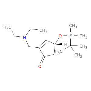 2-Cyclopenten-1-one,2-[(diethylamino)methyl]-4-[[(1,1-dimethylethyl)dimethylsilyl]oxy]-, (4R)-
