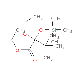 Butanoic acid, 2-ethoxy-3,3-dimethyl-2-[(trimethylsilyl)oxy]-, ethyl ester