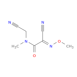 Acetamide, 2-cyano-N-(cyanomethyl)-2-(methoxyimino)-N-methyl-, (E)-