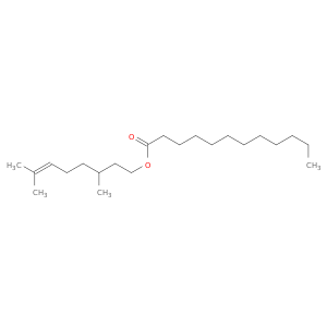 Dodecanoic acid,3,7-dimethyl-6-octen-1-yl ester