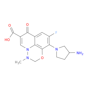 7H-Pyrido[3,2,1-ij][4,1,2]benzoxadiazine-6-carboxylicacid, 10-(3-amino-1-pyrrolidinyl)-9-fluoro-2,3-dihydro-3-methyl-7-oxo-